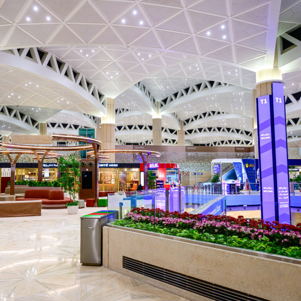 King Khalid International Airport Lounge and Interior. Image Courtesy: Riyadh Airport Company