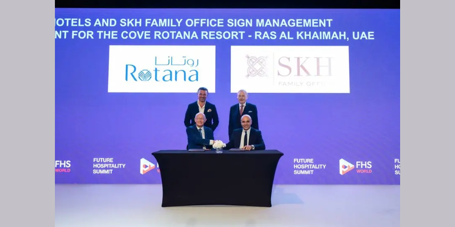 SKH Private Family Office and Rotana have announced the AED 500 million acquisition and redevelopment of The Cove Rotana Resort in Ras Al Khaimah. Image courtesy: SKH Private Family Office