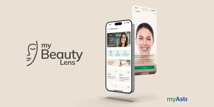 MyBeauty Lens analyses more than eighteen key skin metrics and over one hundred sub-metrics while assessing facial characteristics and skin tone. (Image Courtesy: Aster DM Healthcare)