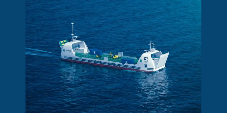 ADNOC L&S autonomous offshore vessel. Image Courtesy: ADNOC L&S