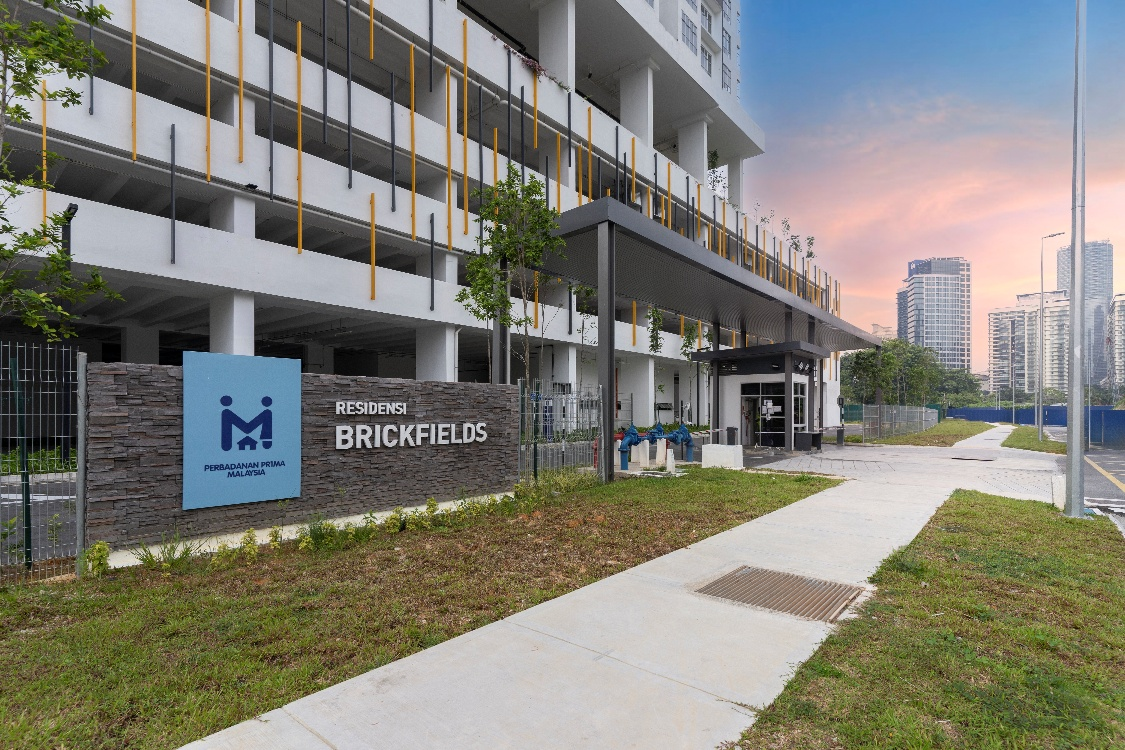 Residensi Brickfields Entrance. Image Courtesy: PR1MA
