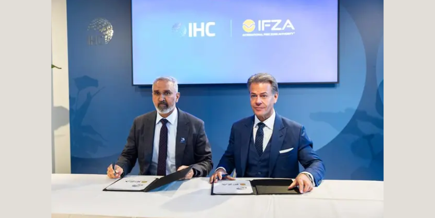 IFZA and IHC signs agreement at World Economic Forum Annual Meeting 2026. Image Courtesy: IFZA