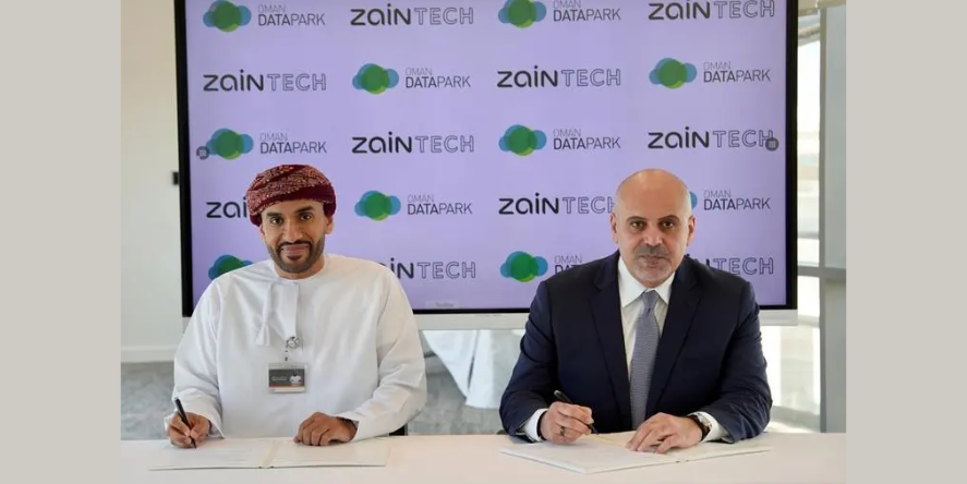 Oman Data Park and ZainTECH agreement signing ceremony. Image Courtesy: Oman Data Park