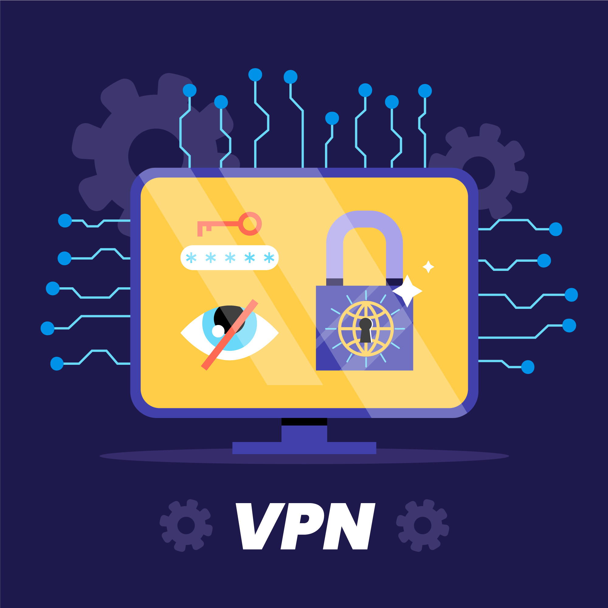VPN Network. Image Courtesy-Freepik