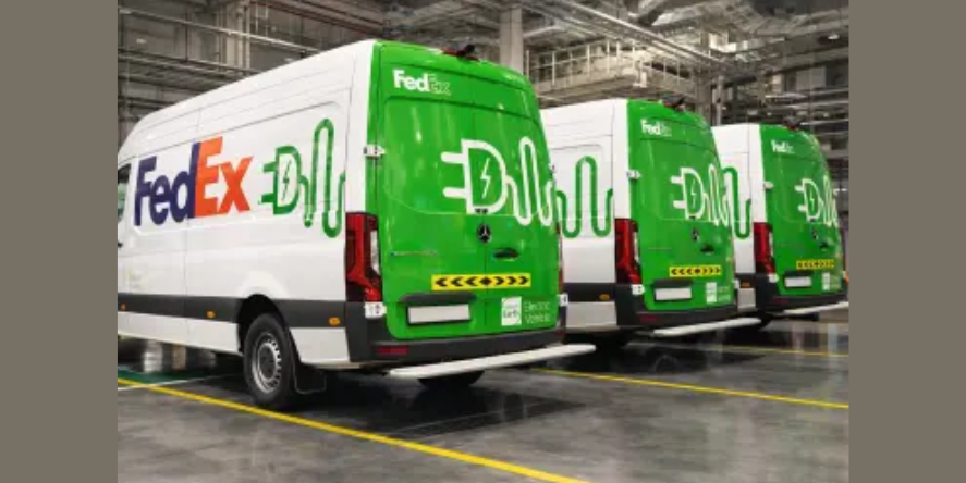 FedEx Mercedes-Benz eSprinter vans. Image Courtesy: FedEx