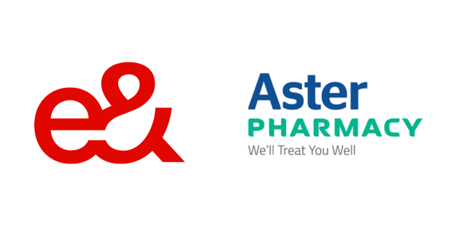 Image: e& and Aster Pharmacy Official websites
