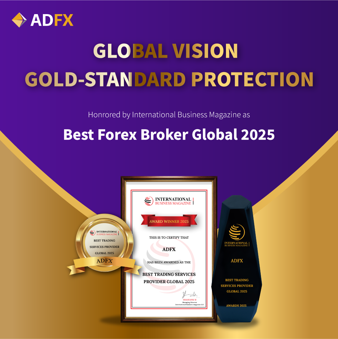 ADFX honored as the "Best Forex Broker Global 2025" by International Business Magazine, recognizing our gold-standard protection and global vision. Image Courtesy: ADFX