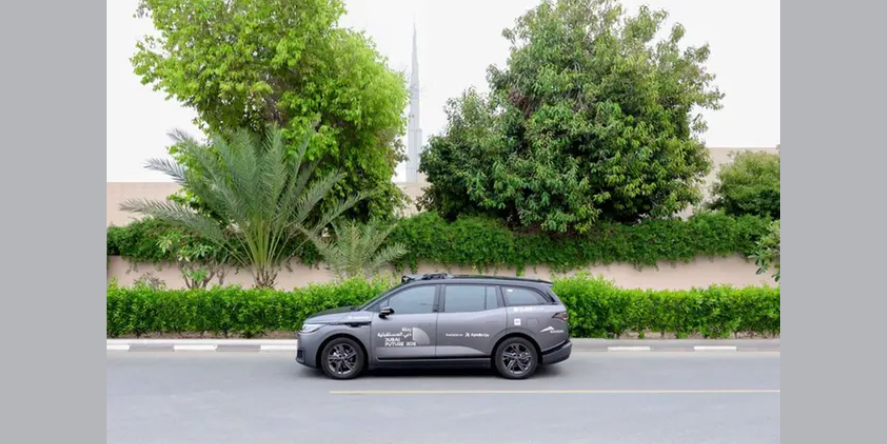 Dubai Taxi Company and Baidu’s Apollo Go fully driverless taxi. Image Courtesy: Dubai Taxi Company