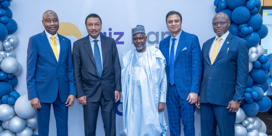 (L–R) Jaiz Bank MD/CEO, Haruna Musa Ph,D, The CEO of the Islamic Corporation for the Development of the Private Sector (ICD), Dr. Khalid Khalafalla; the Bank’s Board Chairman, Mohammed Mustapha Bintube; the General Manager of ICD’s Equity Department, Mohammed Ataur Chowdhury; and Jaiz Bank’s Executive Director, Risk Management, Alhassan Abdulkarim, during ICD’s working visit to the Bank’s Head Office in Abuja recently. Image Courtesy: Jaiz Bank