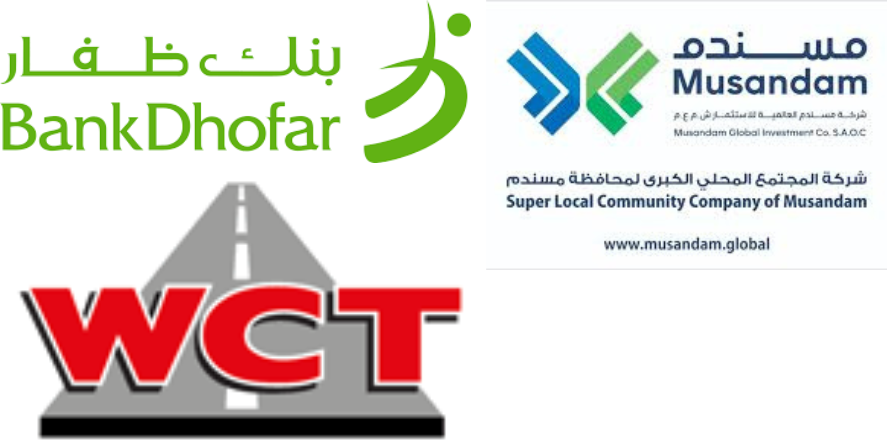 BankDhofar, Musandam Global Investment and WCT Holding Berhad Logos. Image Courtesy-Respective websites
