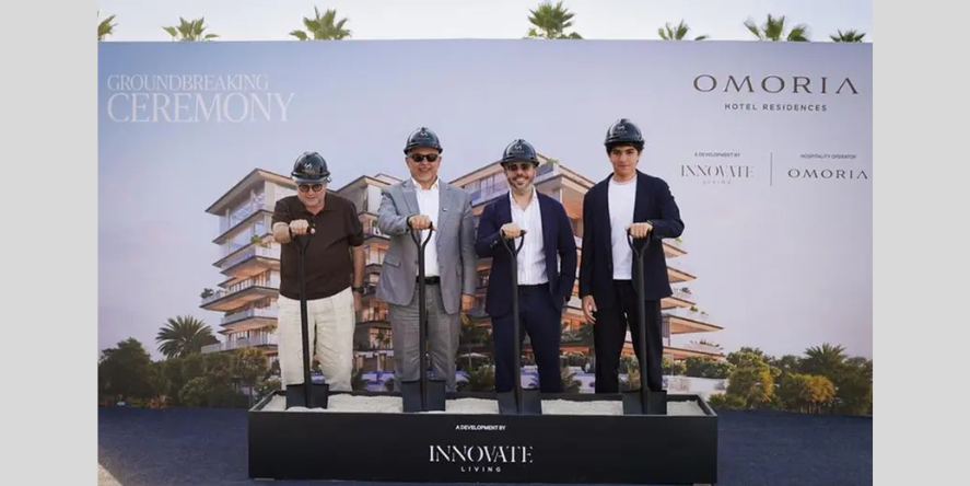 Innovate Living Development has officially broken ground on Omoria Private Residences at Dubai Islands. Image Courtesy-Innovate Living Development