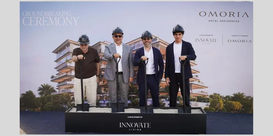 Innovate Living Developments has officially broken ground on Omoria Private Residences at Dubai Islands. Image Courtesy-Innovate Living Development