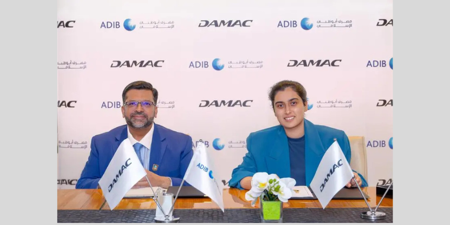Left to right - Amit Malhotra, Global Head of Retail Banking at Abu Dhabi Islamic Bank, and Amira Sajwani, Managing Director of DAMAC Properties. Image Courtesy-Abu Dhabi Islamic Bank