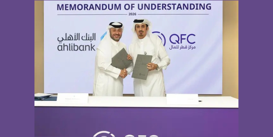 Mansoor-Rashid-Al-Khater-Chief-Executive-Officer-QFC-and-Hassan-Alefrangi-Chief-Executive-Officer-of-Ahli-Bank