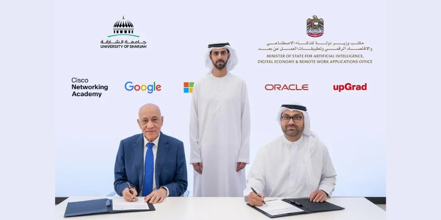 The Artificial Intelligence, Digital Economy and Remote Work Applications Office has announced the launch of the “Digital Talents in Sharjah” initiative. Image Courtesy: AI Office