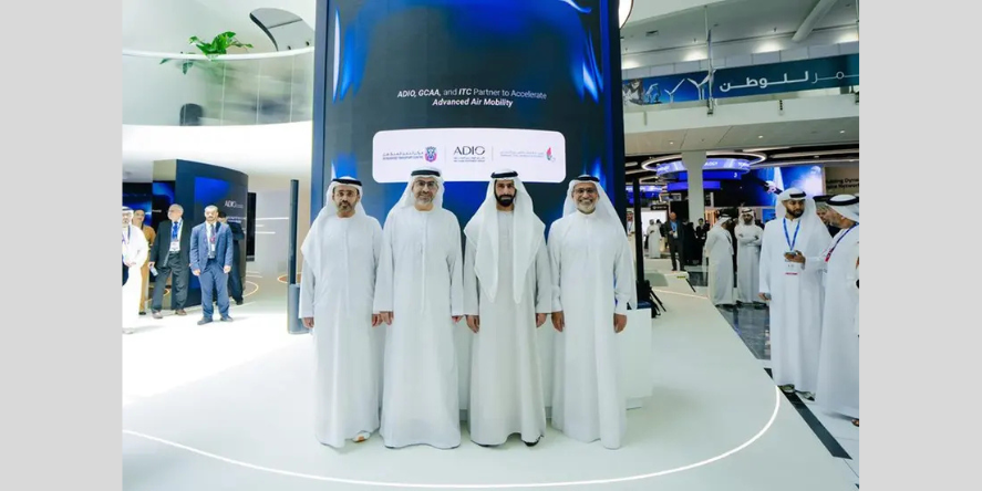 Under supervision of the Smart and Autonomous Systems Council, and in the presence of Sheikh Hamdan bin Saeed bin Tahnoon Al Nahyan, Abu Dhabi Investment Office, the General Civil Aviation Authority and the Integrated Transport Centre (Abu Dhabi Mobility) have signed a cooperation agreement to enhance the design, manufacturing and deployment of advanced air mobility solutions. Image courtesy: ADIO