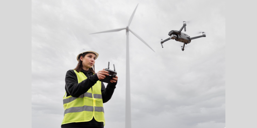 Drone Inspection for Properties. Image Courtesy-Magnific