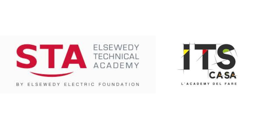 Elsewedy Technical Academy (STA) and ITS CASA Campania Logos. Image courtesy-Respective official websites