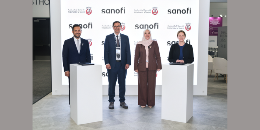 In the presence of H.E. Dr.Noura Al Ghaithi, Undersecretary of the Department of Health – Abu Dhabi and Danilo Casimiro, Chief Scientific Officer and Head of External Scientific Affairs Vaccines at Sanofi, Dr. Mohamed Al Ameri, Division Director of Genome and Biobank at DoH and Laurie Gery, Global Head of Business Development Vaccines at Sanofi signed the MoU during BIO International Convention 2026 in San Diego, USA The Department of Health - Abu Dhabi