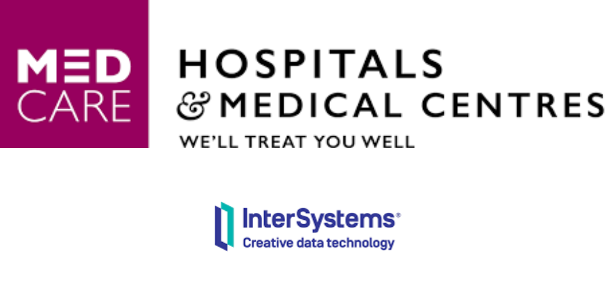 Medcare and InterSystems Logos. Image Courtesy-Official Websites