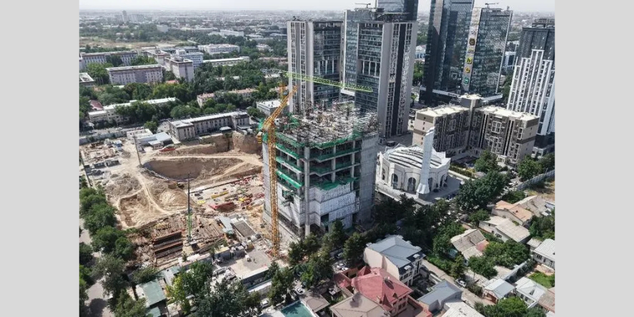 TAS-1 construction progress, ICT Park, Tashkent, Uzbekistan. Image Courtesy-TAS-1