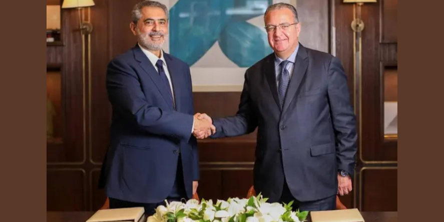 Eng. Tarek Elshazly, CEO of Gulf Egypt for Hotels and Tourism, and Mr. Ayman Sami, Country Head of JLL Egypt