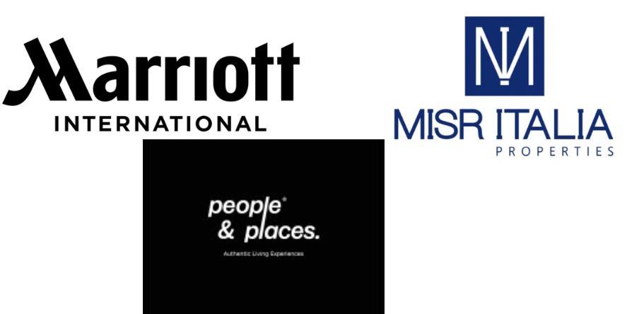 Marriott International, Misr Italia, and People & Places Logos. Image courtesy-Official website and LinkedIn