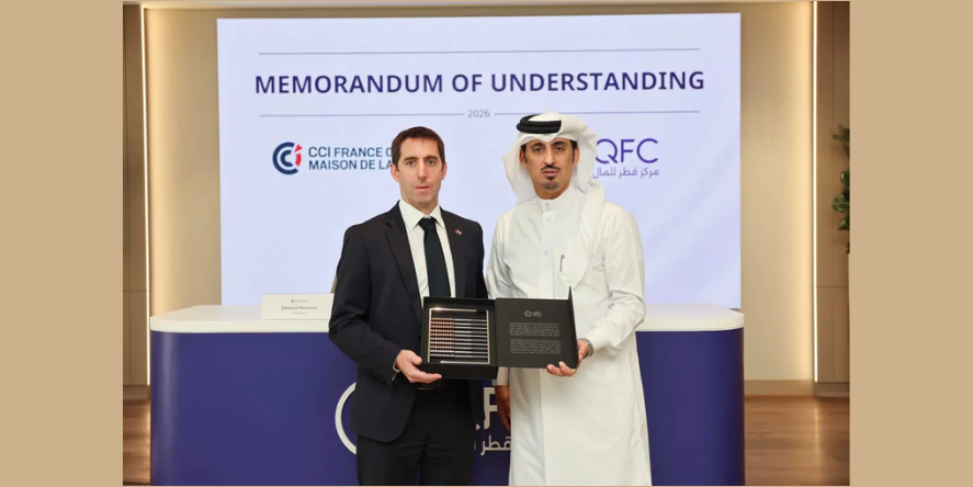 Under the agreement, both parties will work together to organise joint events, business forums, roundtables, and delegation activities. Image Courtesy: QFC