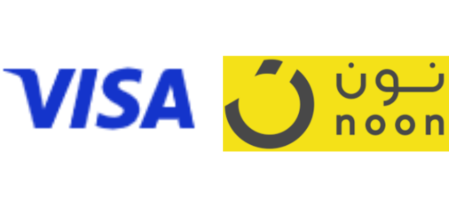 Visa and noon Logos. Image Courtesy-Official Websites
