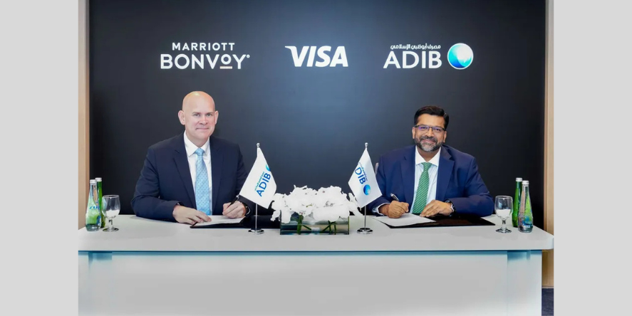Abu Dhabi Islamic Bank (ADIB), Marriott Bonvoy, and Visa announce the launch of two co-branded cards in the United Arab Emirates. Image courtesy-ADIB
