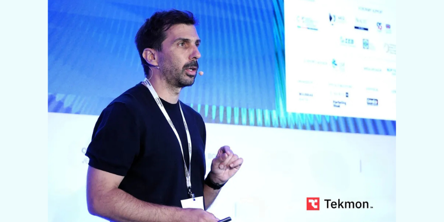 Panos Mitsios, Tekmon COO, presenting at Conference. Image Courtesy: Tekmon