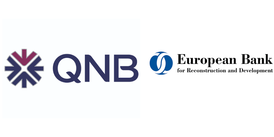 QNB Egypt and EBRD Logos. Image Courtesy-Official Websites