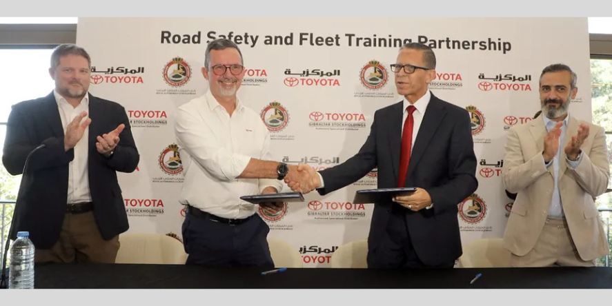TGS, RACJ and Markazia Toyota Partner to advance road safety and fleet training capabilities in Jordan. Image courtesy-TGS