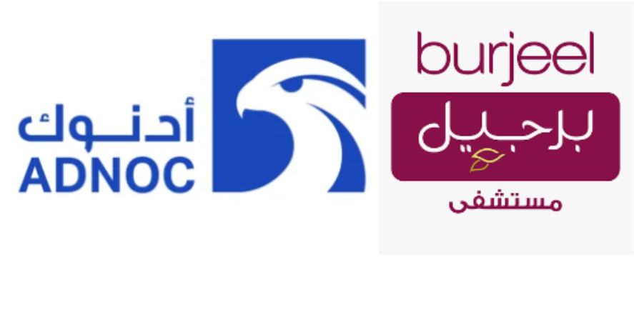 Adnoc and Burjeel Logos. Image Courtesy-Official Websites