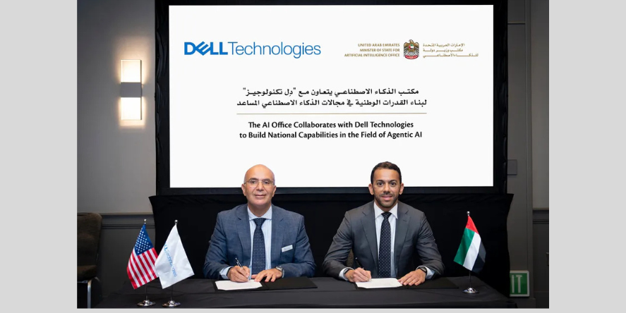 Dr. Abdulrahman Al Mahmoud, Director at the Artificial Intelligence Office in the Government of the UAE, and Walid Yehia, Managing Director for the South Gulf region at Dell Technologies. Image Courtesy: Dell Technologies
