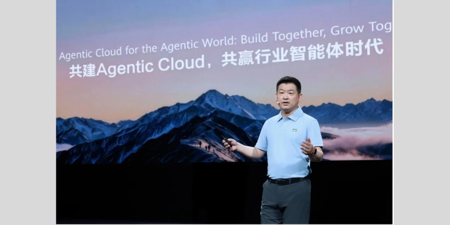 Dr. Peter Zhou, Director of the Board at Huawei and CEO of Huawei Cloud, delivering the keynote. Image Courtesy-Huawei