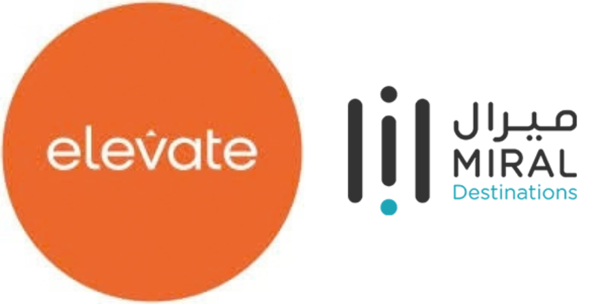 Elevate World and Miral Destinations Logos. Image Courtesy-Official Website and LinkedIn