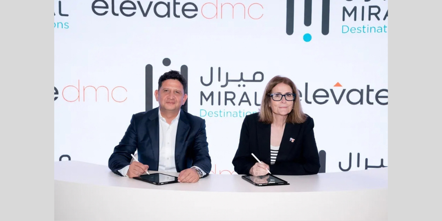 Elevate World, a leading UAE-based global travel and tourism group, and Miral Destinations, a subsidiary of Miral and one-stop destination partner for Yas Island, have signed an agreement at Arabian Travel Market (ATM) 2026. Image courtesy: Elevate World