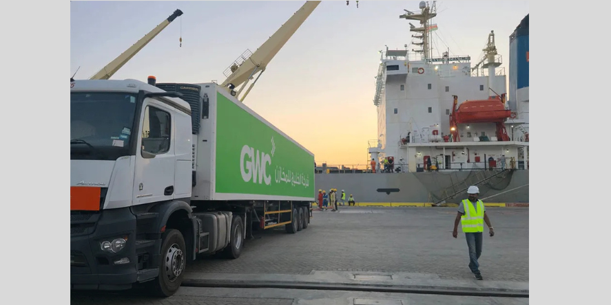 Gulf Warehousing Company Q.P.S.C has completed one of the first frozen bulk vessel operations in the Sultanate of Oman. Image courtesy-Gulf Warehousing Company