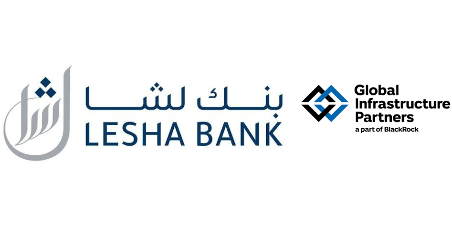 Lesha Bank and Global Infrastructure Partners Logos. Image Courtesy-Official Websites
