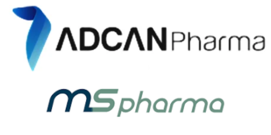 Adcan and MS Pharma Logos. Image Courtesy-Official Websites