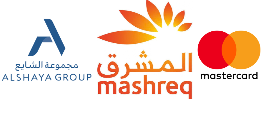 Alshaya Group, Mashreq and Mastercard Logos. Image Courtey-Official Websites