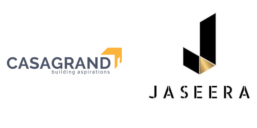 Casagrand and Jaseera Logos. Image Courtesy-Official Websites