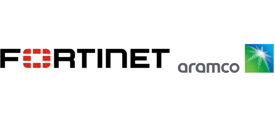 Fortinet and Aramco Logos. Image Courtesy-Official Websites
