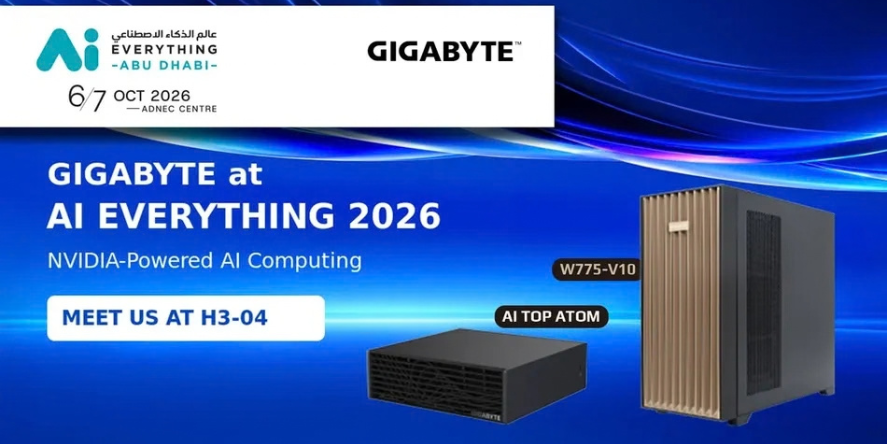 GIGABYTE introduces the AI TOP ATOM, a compact personal AI supercomputer based on the NVIDIA DGX Spark platform. Image Courtesy-GIGABYTE