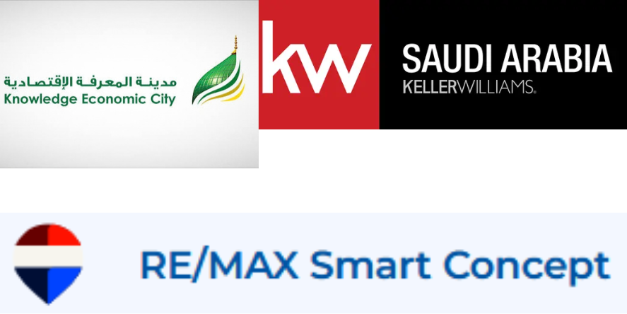 Knowledge Economic City (KEC), Keller Williams Saudi Arabia and ReMax Smart Concept Logos. Image Courtesy-Official Websites